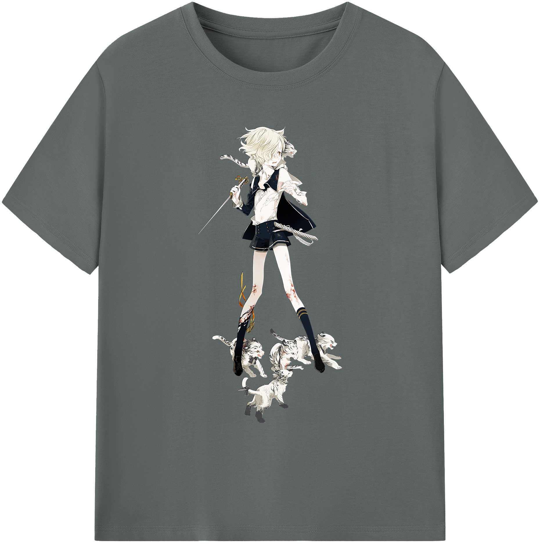 （画像用） 刀剣乱舞 Touken Ranbu 綿100％ メンズ半袖Tシャツ｜肌触りやわらか＆通気性